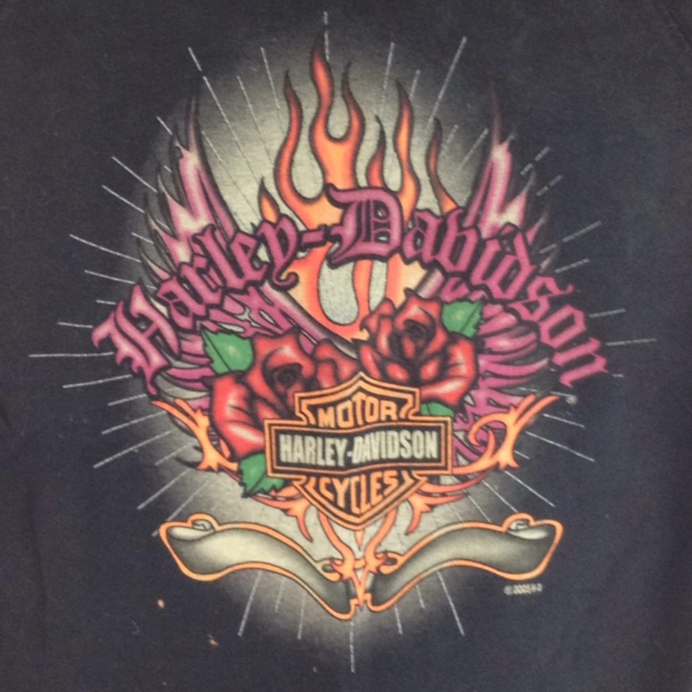 Harley-Davidson woman's sz L black T-shirt Ontario